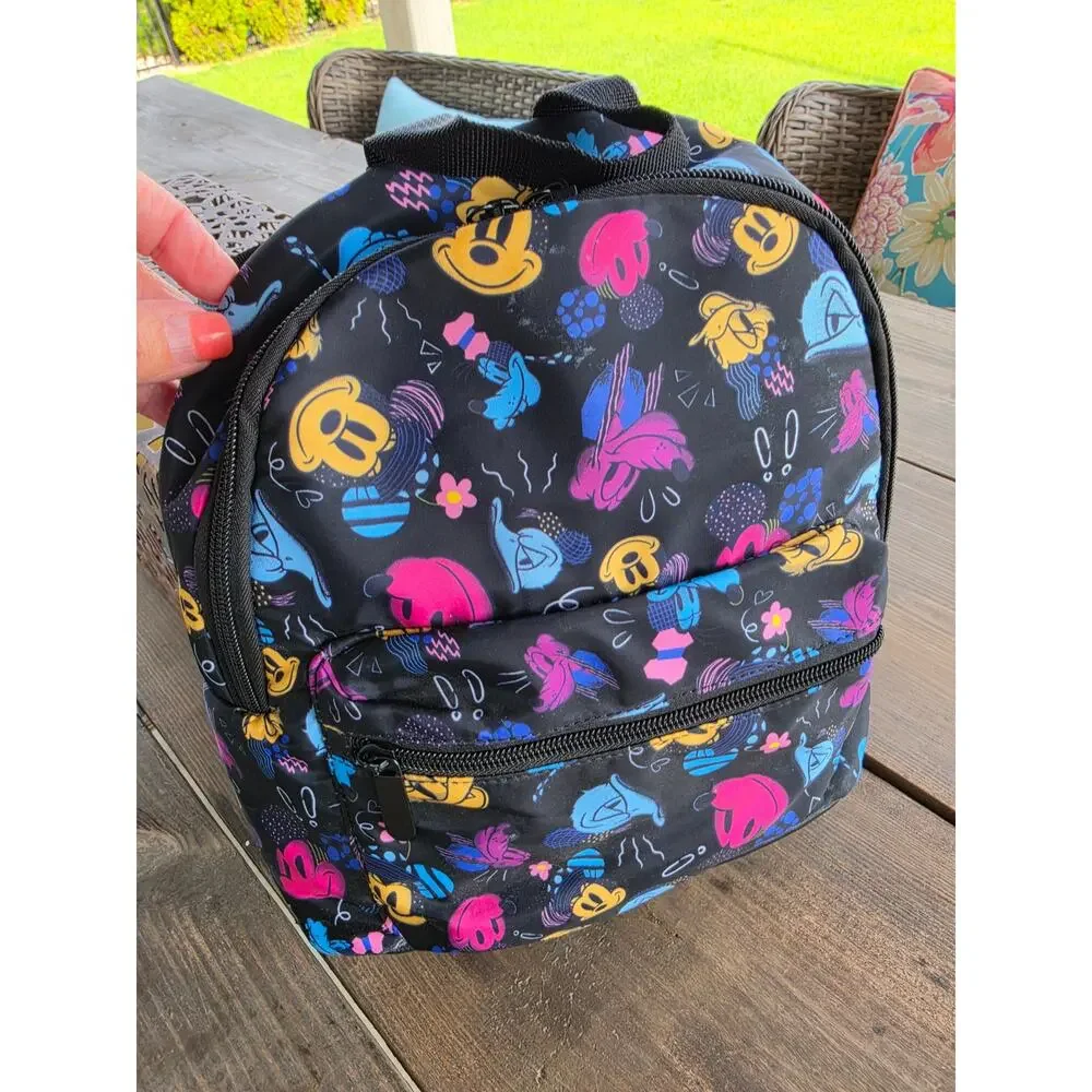 Mini backpack Mickey Mouse and the gang / Disney Backpack /neon doodle